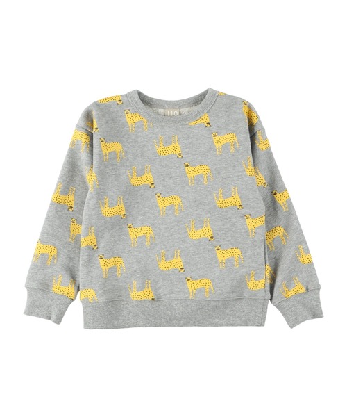 DILASH（ディラッシュ）の「ひょうプリント総柄トレーナー（スウェット・キッズ・グレー/チャコール・120/130/110/140/150/100/80/90）」の3枚目の写真