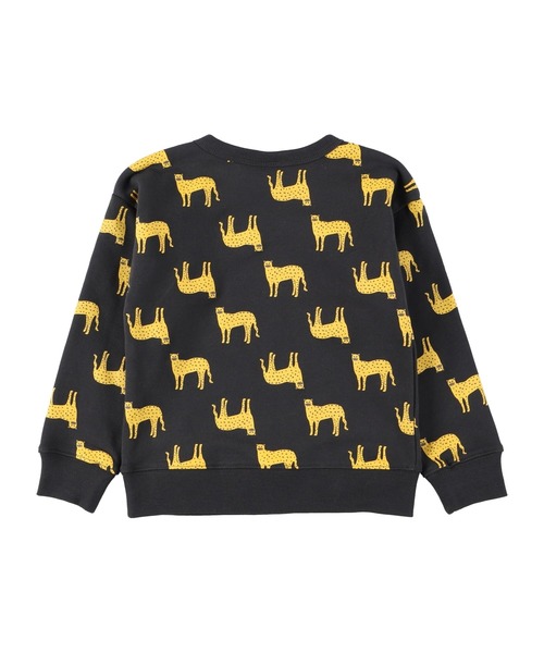 DILASH（ディラッシュ）の「ひょうプリント総柄トレーナー（スウェット・キッズ・グレー/チャコール・120/130/110/140/150/100/80/90）」の4枚目の写真