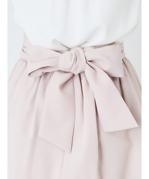 Ank Rouge（アンクルージュ）の「フロントパールギャザーヘムスカート（スカート・レディース・A/ブラック/ピンク・M）」の9枚目の写真