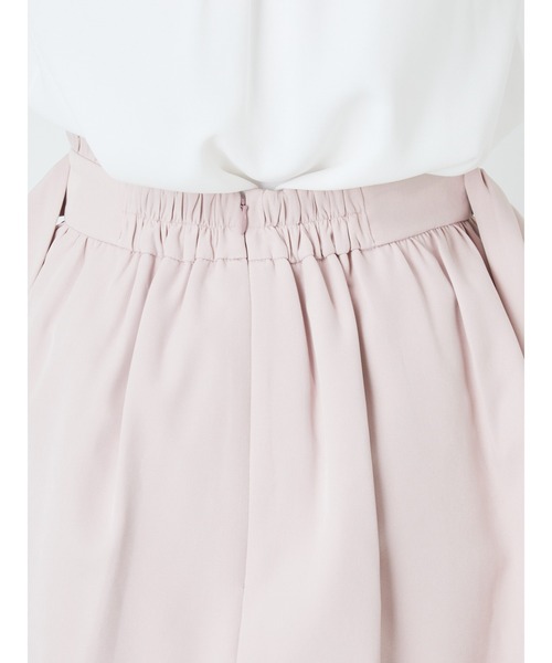 Ank Rouge（アンクルージュ）の「フロントパールギャザーヘムスカート（スカート・レディース・A/ブラック/ピンク・M）」の7枚目の写真