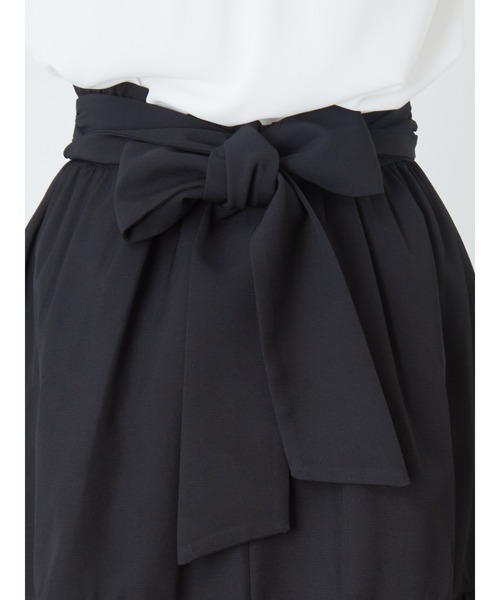 Ank Rouge（アンクルージュ）の「フロントパールギャザーヘムスカート（スカート・レディース・A/ブラック/ピンク・M）」の13枚目の写真