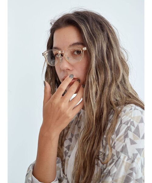 Ungrid（アングリッド）の「ラウンドフレーム伊達メガネ（メガネ・レディース・クリア・FREE）」の4枚目の写真