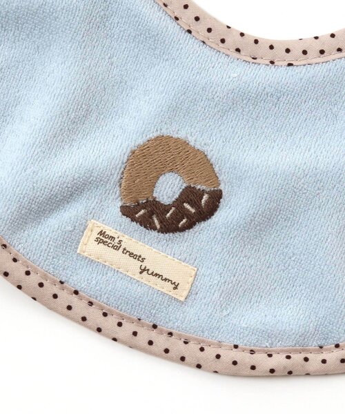 apres les cours（アプレレクール）の「■パイルおやつスタイ（スタイ/よだれかけ・キッズ・サックスブルー/アイボリー・90）」の8枚目の写真