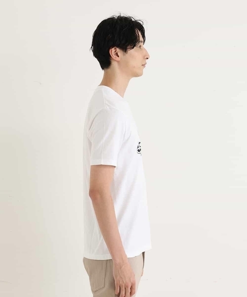 MICHEL KLEIN HOMME (ミッシェルクランオム)の「15周年VネックTシャツ(ウナギイヌ)(Tシャツ/カットソー・メンズ・ブラック/ホワイト・X-LARGE/LARGE/MEDIUM/48/44)」の4枚目の写真