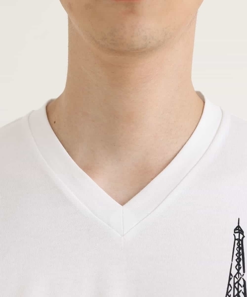 MICHEL KLEIN HOMME (ミッシェルクランオム)の「15周年VネックTシャツ(ウナギイヌ)(Tシャツ/カットソー・メンズ・ブラック/ホワイト・X-LARGE/LARGE/MEDIUM/48/44)」の7枚目の写真