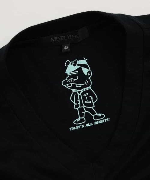 MICHEL KLEIN HOMME (ミッシェルクランオム)の「15周年VネックTシャツ(ウナギイヌ)(Tシャツ/カットソー・メンズ・ブラック/ホワイト・X-LARGE/LARGE/MEDIUM/48/44)」の17枚目の写真