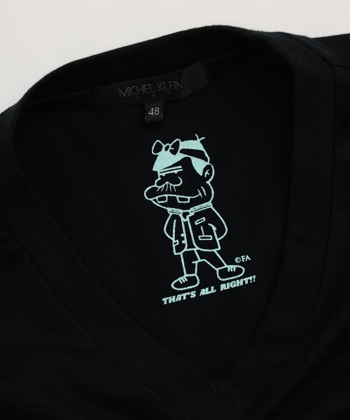 MICHEL KLEIN HOMME (ミッシェルクランオム)の「15周年VネックTシャツ(ウナギイヌ)(Tシャツ/カットソー・メンズ・ブラック/ホワイト・X-LARGE/LARGE/MEDIUM/48/44)」の18枚目の写真