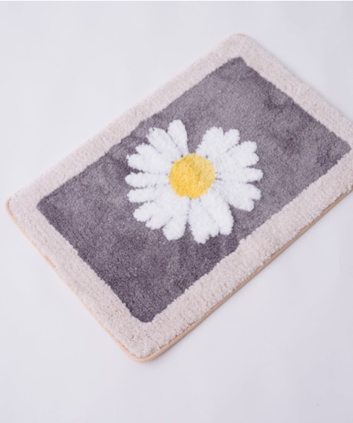 BIRTHDAY BAR（バースデイバー）の「フラワーラグ（ラグ/マット・レディース・グリーン/グレー・フリー）」の7枚目の写真