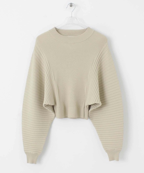 LAATO（ラート）の「BALLOON KNIT（ニット/セーター・レディース・オフホワイト/パープル・FREE）」の2枚目の写真