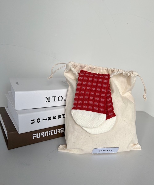 SANSeLF（サンセルフ）の「【SANSeLF】Se original pouch bag S sank21a003（ラッピングキット・レディース・アイボリー・S）」の5枚目の写真