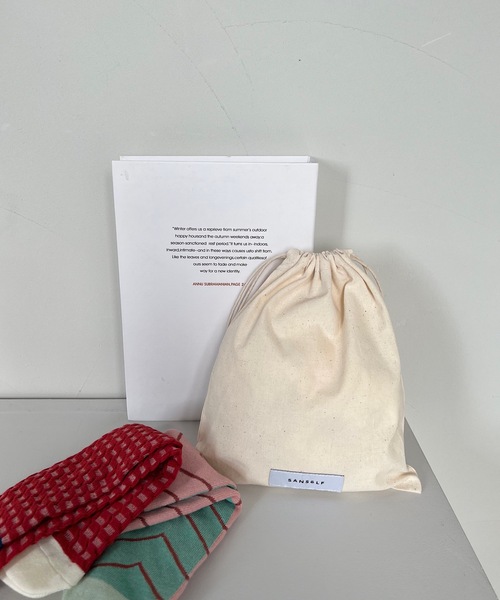 SANSeLF（サンセルフ）の「【SANSeLF】Se original pouch bag S sank21a003（ラッピングキット・レディース・アイボリー・S）」の8枚目の写真