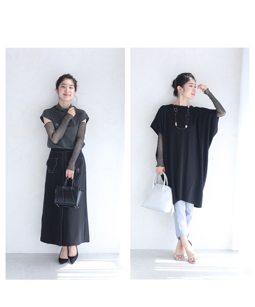 サッと着用するだけ。肌隠しの煌めきアームカバー