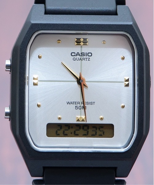 CASIO(カシオ)の「CASIO カシオ:AW48HE アナデジ ウレタン チープカシオ(デジタル腕時計・レディース・ブラック/グレー/シルバー/ゴールド・FREE)」の12枚目の写真