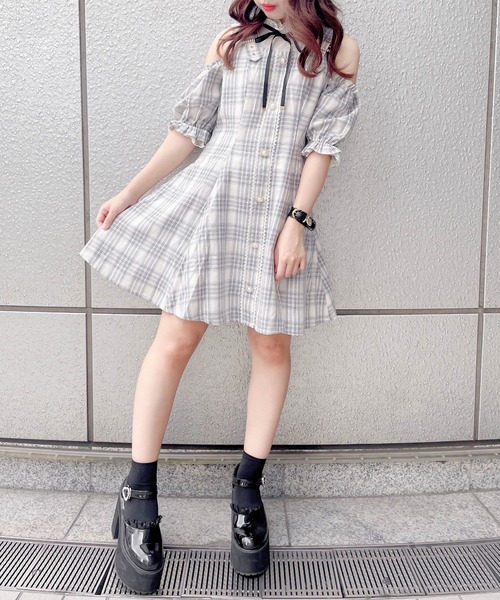 肩ベルトチェックワンピース ワンピース Rojita ロジータ のファッション通販 Zozotown