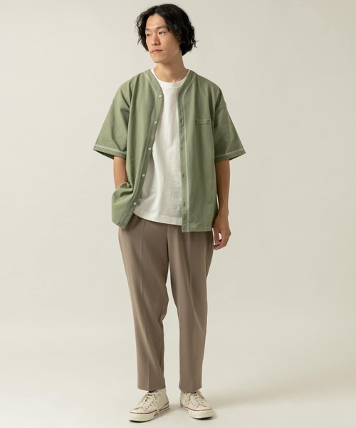ITEMS URBANRESEARCH(アイテムズ アーバンリサーチ)の「ベースボール半袖シャツ(シャツ/ブラウス・メンズ・カーキ/オフホワイト/ベージュ・MEDIUM/LARGE)」の15枚目の写真