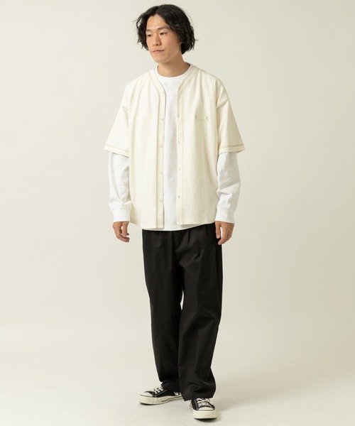 ITEMS URBANRESEARCH(アイテムズ アーバンリサーチ)の「ベースボール半袖シャツ(シャツ/ブラウス・メンズ・カーキ/オフホワイト/ベージュ・MEDIUM/LARGE)」の22枚目の写真