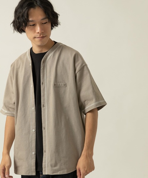 ITEMS URBANRESEARCH(アイテムズ アーバンリサーチ)の「ベースボール半袖シャツ(シャツ/ブラウス・メンズ・カーキ/オフホワイト/ベージュ・MEDIUM/LARGE)」の16枚目の写真