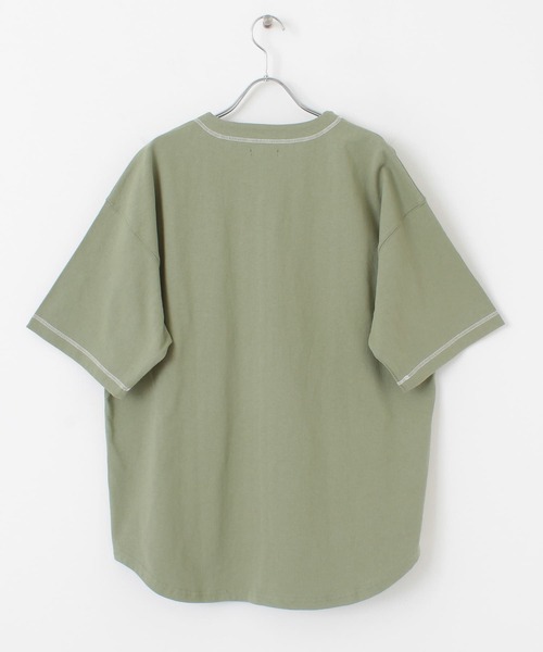 ITEMS URBANRESEARCH(アイテムズ アーバンリサーチ)の「ベースボール半袖シャツ(シャツ/ブラウス・メンズ・カーキ/オフホワイト/ベージュ・MEDIUM/LARGE)」の17枚目の写真