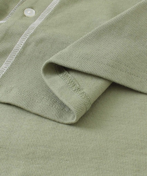 ITEMS URBANRESEARCH(アイテムズ アーバンリサーチ)の「ベースボール半袖シャツ(シャツ/ブラウス・メンズ・カーキ/オフホワイト/ベージュ・MEDIUM/LARGE)」の12枚目の写真