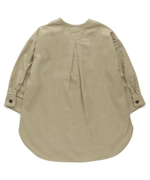Ampersand（アンパサンド）の「ヨークデザインロングシャツ（シャツ/ブラウス・キッズ・カーキ/アイボリー/キャメル・90/100/110/120/80/130/70/140）」の6枚目の写真