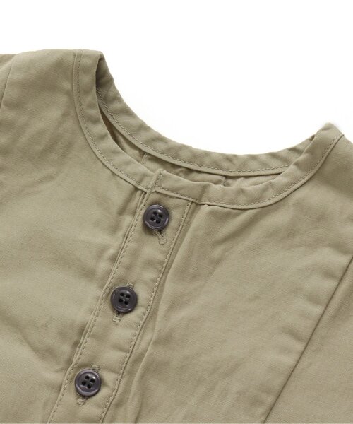 Ampersand（アンパサンド）の「ヨークデザインロングシャツ（シャツ/ブラウス・キッズ・カーキ/アイボリー/キャメル・90/100/110/120/80/130/70/140）」の7枚目の写真