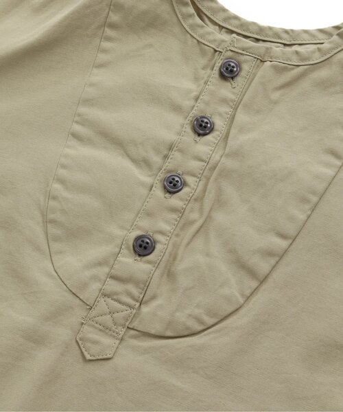 Ampersand（アンパサンド）の「ヨークデザインロングシャツ（シャツ/ブラウス・キッズ・カーキ/アイボリー/キャメル・90/100/110/120/80/130/70/140）」の8枚目の写真