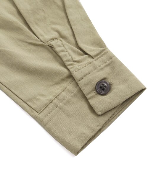 Ampersand（アンパサンド）の「ヨークデザインロングシャツ（シャツ/ブラウス・キッズ・カーキ/アイボリー/キャメル・90/100/110/120/80/130/70/140）」の9枚目の写真