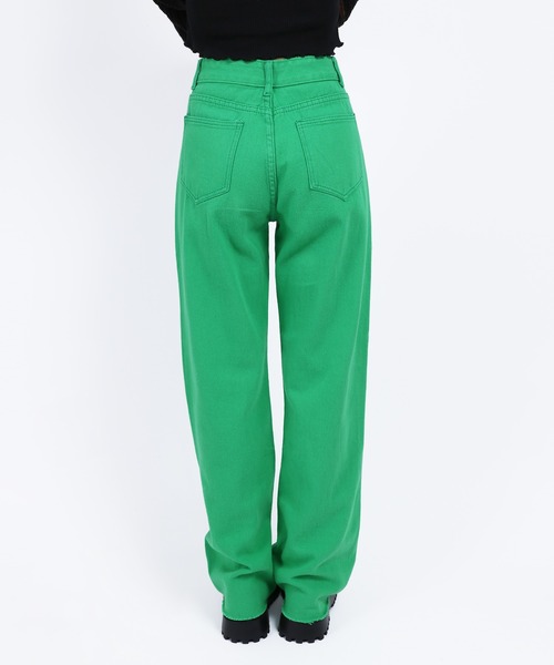 WC（ダブル シー）の「カラーデニムパンツ（デニムパンツ・レディース・ピンク/オレンジ/グリーン/イエロー/ホワイト/パープル/マスタード・FREE）」の9枚目の写真