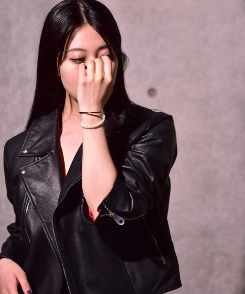 LHME（エルエイチエムイー）の「LHME ハーフパールバングル/サージカルステンレス316L（金属アレルギー対応）（バングル/リストバンド・メンズ・ホワイト・S/M）」の17枚目の写真