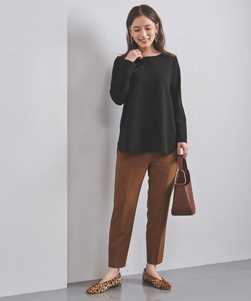03T534☆ UNITED ARROWS ラウンドヘム ロングスリーブ ニット UNITED ARROWS（ユナイテッドアローズ）の「＜UNITED ARROWS＞RY