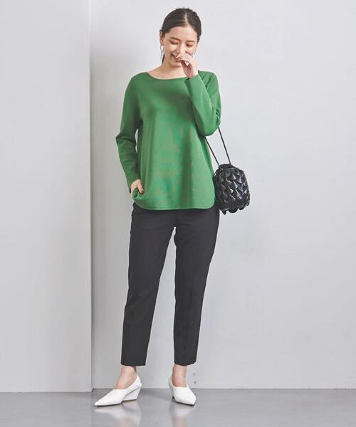 03T534☆ UNITED ARROWS ラウンドヘム ロングスリーブ ニット UNITED ARROWS（ユナイテッドアローズ）の「＜UNITED ARROWS＞RY