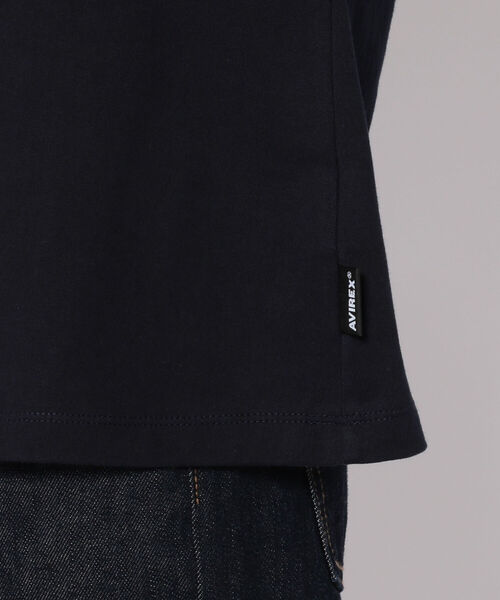 AVIREX(アヴィレックス)の「ファティーグロングスリーブティーシャツ/ L/S FATIGUE T-SHIRT(Tシャツ/カットソー・レディース・ネイビー/ホワイト/Black/ブラック・SMALL/MEDIUM/LARGE)」の11枚目の写真