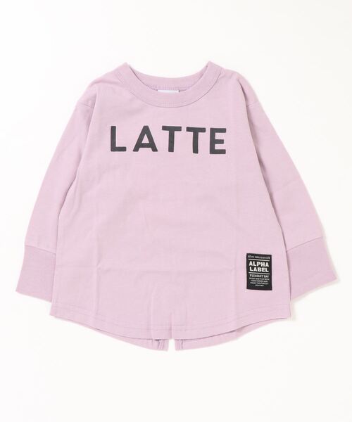 ALPHA LABEL(アルファーレーベル)の「CAFE LOGO T-SHIRTS(Tシャツ/カットソー・キッズ・ブラック/ピンク/カーキ/サックスブルー/オフホワイト/ベージュ・100/110/120/130/150/140/90)」の13枚目の写真