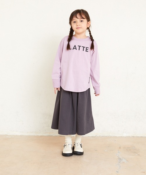 ALPHA LABEL(アルファーレーベル)の「CAFE LOGO T-SHIRTS(Tシャツ/カットソー・キッズ・ブラック/ピンク/カーキ/サックスブルー/オフホワイト/ベージュ・100/110/120/130/150/140/90)」の9枚目の写真
