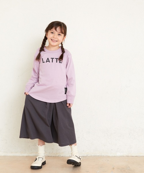 ALPHA LABEL(アルファーレーベル)の「CAFE LOGO T-SHIRTS(Tシャツ/カットソー・キッズ・ブラック/ピンク/カーキ/サックスブルー/オフホワイト/ベージュ・100/110/120/130/150/140/90)」の8枚目の写真