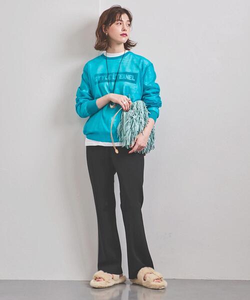 UNITED ARROWS(ユナイテッドアローズ)の「<UNITED ARROWS>PONTE フレアパンツ W(その他パンツ・レディース・ブラック/ベージュ・38/36/34)」の2枚目の写真