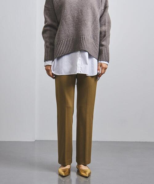 UNITED ARROWS(ユナイテッドアローズ)の「<UNITED ARROWS>PONTE フレアパンツ W(その他パンツ・レディース・ブラック/ベージュ・38/36/34)」の7枚目の写真