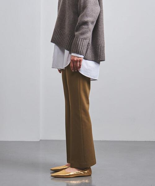 UNITED ARROWS(ユナイテッドアローズ)の「<UNITED ARROWS>PONTE フレアパンツ W(その他パンツ・レディース・ブラック/ベージュ・38/36/34)」の5枚目の写真