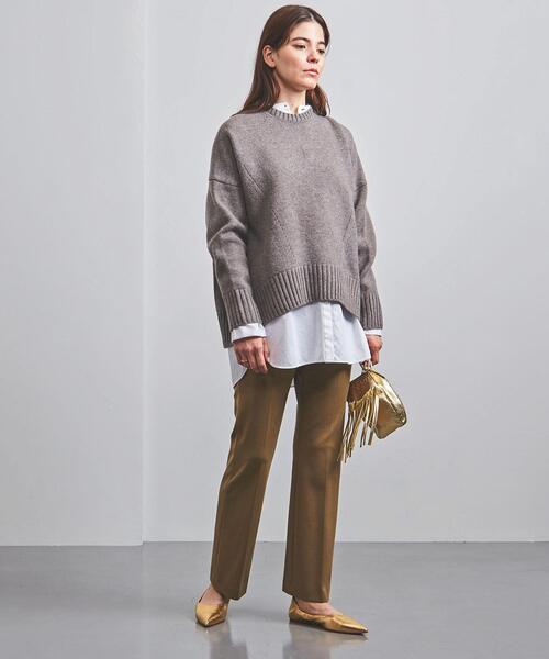UNITED ARROWS(ユナイテッドアローズ)の「<UNITED ARROWS>PONTE フレアパンツ W(その他パンツ・レディース・ブラック/ベージュ・38/36/34)」の9枚目の写真
