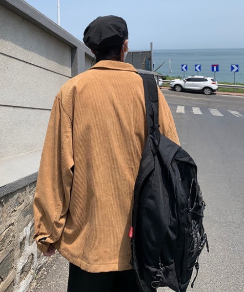ワッペン付きコーデュロイワークジャケット（ブルゾン）｜MGV