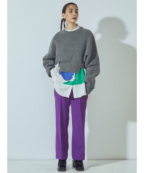 UN3D.（アンスリード）の「BIG FLAP PT / ビッグフラップパンツ（その他パンツ・レディース・ブラック/パープル/カーキ・36/38）」の16枚目の写真