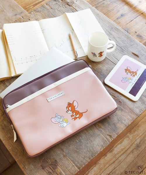 Tom＆Jerry（トムアンドジェリー）の「【公式】TOMandJERRY　バイカラーPCケース（PC・タブレットケース・レディース・イエロー/ピンク・FREE）」の15枚目の写真