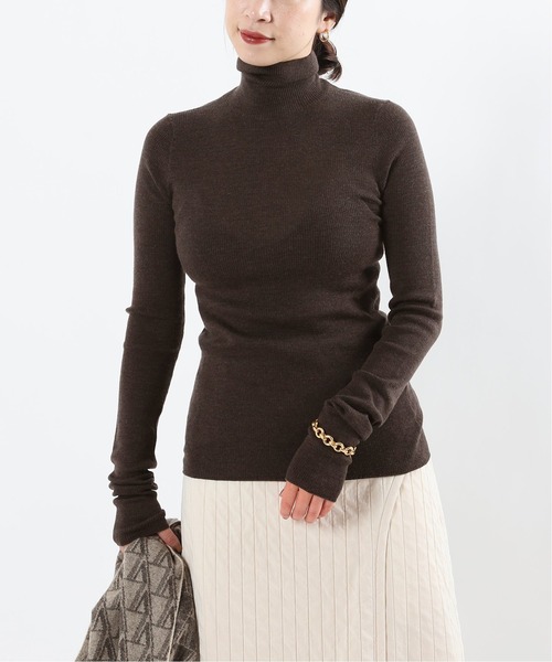 VERMEIL par iena - 美品♪ヴェルメイユパーイエナ タートルネックニット プルオーバー ウール 紺色 VERMEIL par iena - 美品♪ヴェルメイユパーイエナ