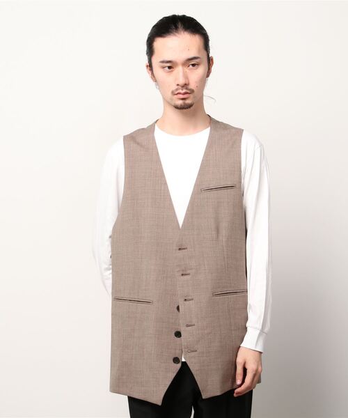 Firsthand(ファーストハンド)の「CONTROLLA+ / コントローラー オーバーシルエットジレ(その他アウター・メンズ・ブラウン・MEDIUM)」の1枚目の写真