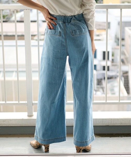 RIVE DROITE(リヴドロワ)の「《2サイズ展開》美脚デニムが今季も登場 サイドポケットデニムパンツ(デニムパンツ・レディース・ネイビー/ブルー・38/36)」の22枚目の写真