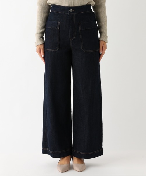 RIVE DROITE(リヴドロワ)の「《2サイズ展開》美脚デニムが今季も登場 サイドポケットデニムパンツ(デニムパンツ・レディース・ネイビー/ブルー・38/36)」の13枚目の写真