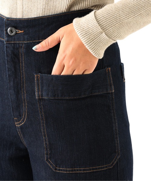 RIVE DROITE(リヴドロワ)の「《2サイズ展開》美脚デニムが今季も登場 サイドポケットデニムパンツ(デニムパンツ・レディース・ネイビー/ブルー・38/36)」の18枚目の写真
