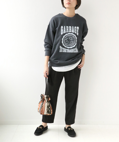 Simplicite（サンプリシテ）の「起毛TR テーパードパンツ◆（スラックス・レディース・ホワイト/ブラック・FREE）」の22枚目の写真