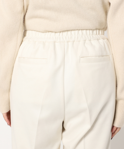 Simplicite（サンプリシテ）の「起毛TR テーパードパンツ◆（スラックス・レディース・ホワイト/ブラック・FREE）」の11枚目の写真