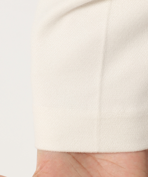 Simplicite（サンプリシテ）の「起毛TR テーパードパンツ◆（スラックス・レディース・ホワイト/ブラック・FREE）」の4枚目の写真